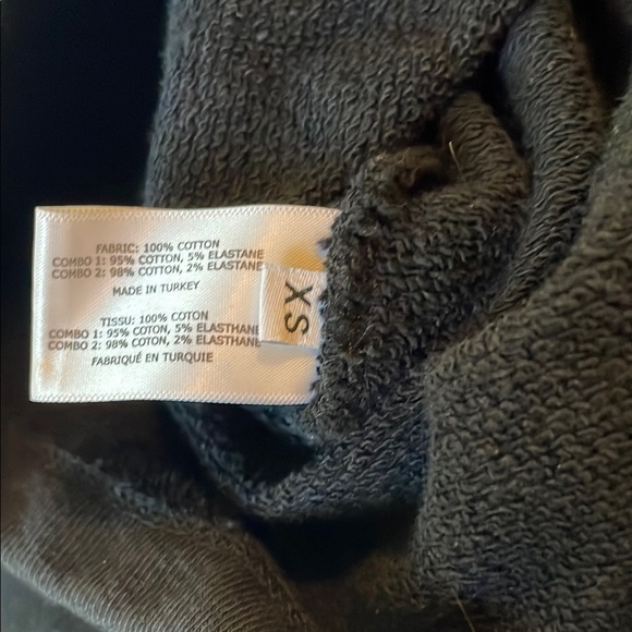 Proenza Schouler Black Asymmetrical Cropped Sweatshirt - Picture 7 of 8